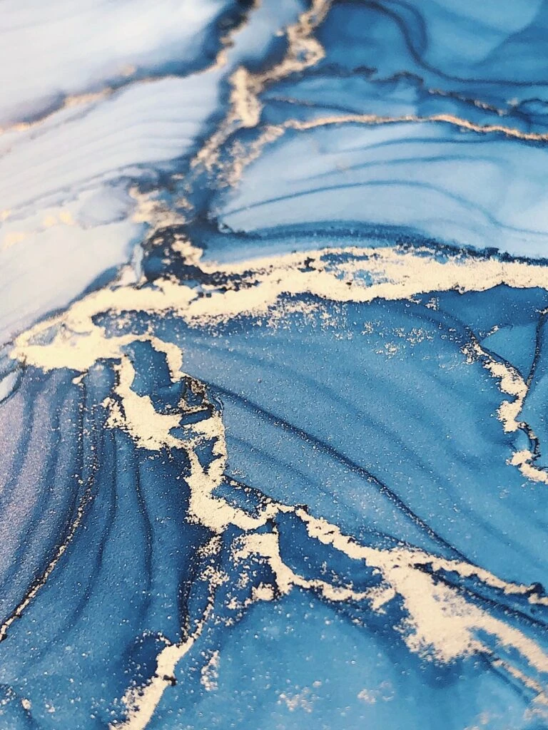 藍金流動畫作品